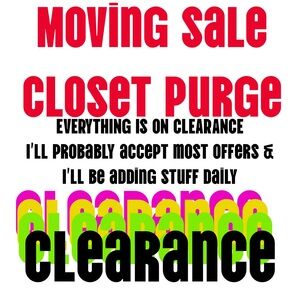 Everything is on sale! Make me an offer!